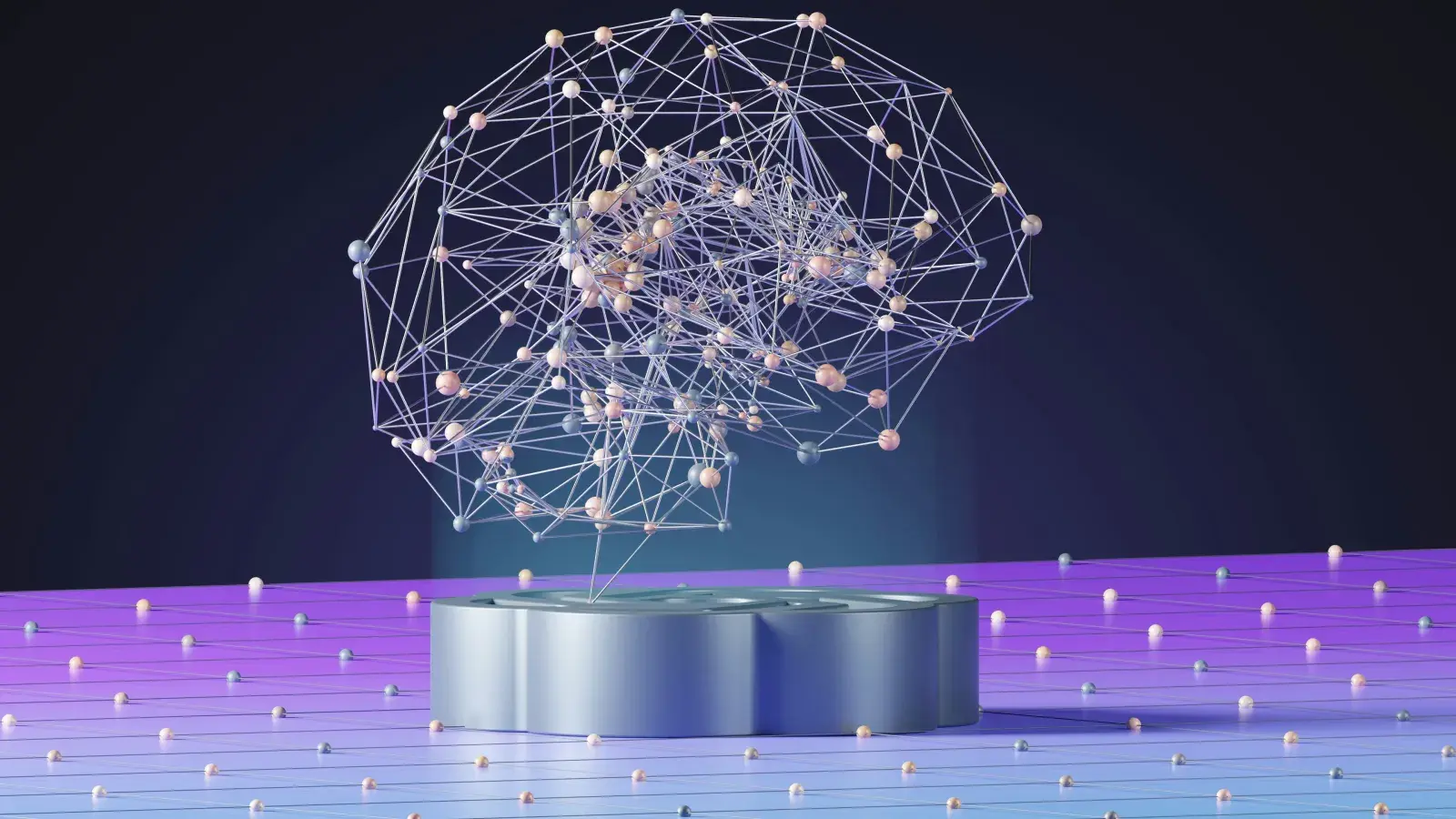 Abstract neural network brain representing Microsoft Copilot and its ROI