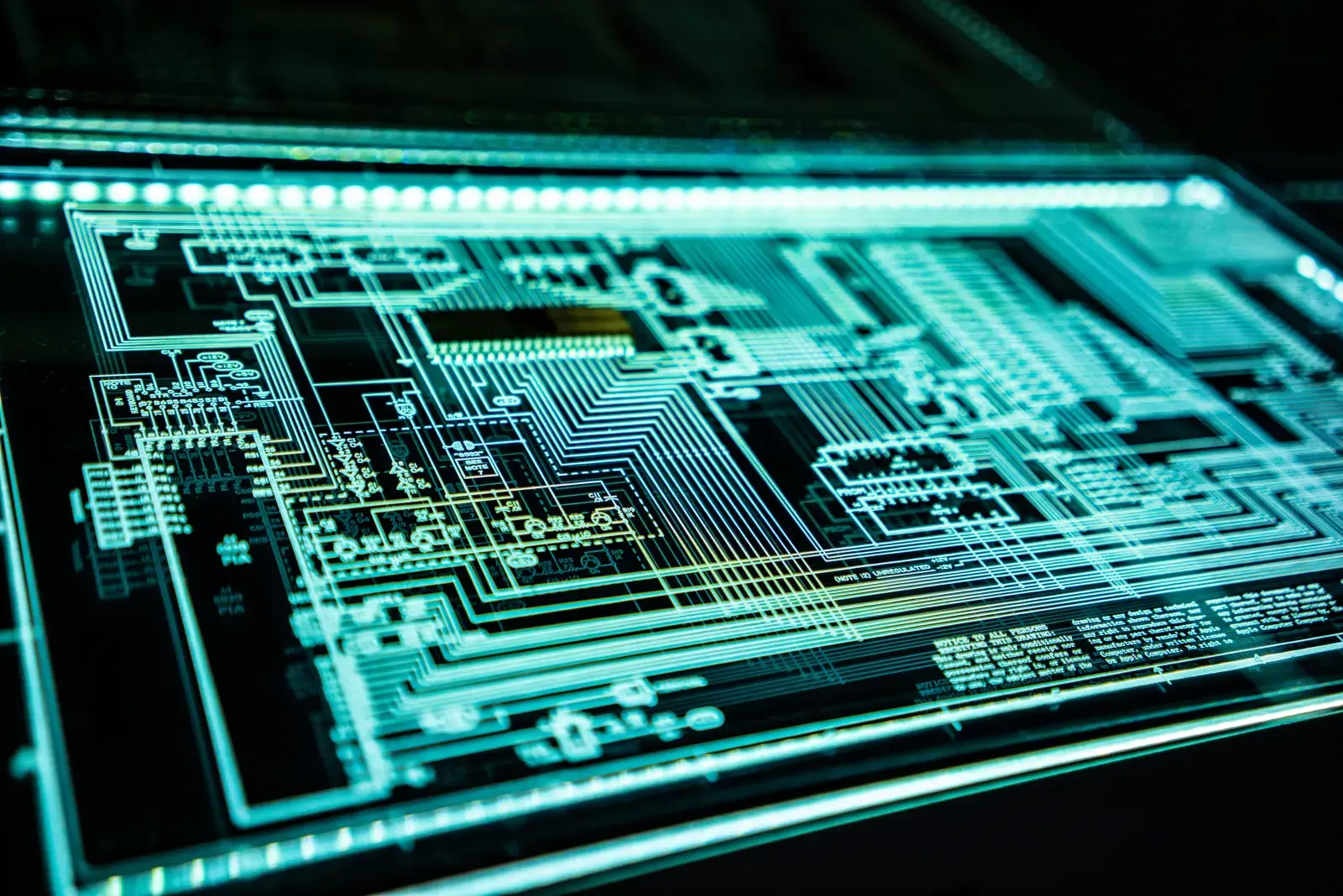 Illuminated circuit board representing ServiceNow and Jira ITSM platforms